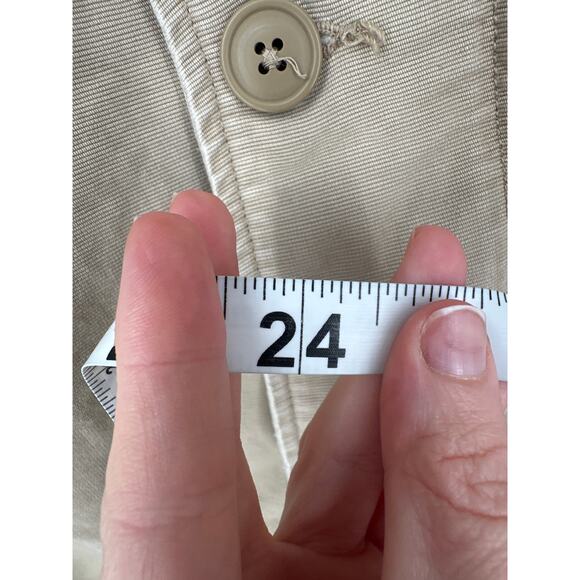 Y2K Vintage American Eagle Jacket Mens Large Beige Chore Barn Field Work Button - Picture 7 of 7